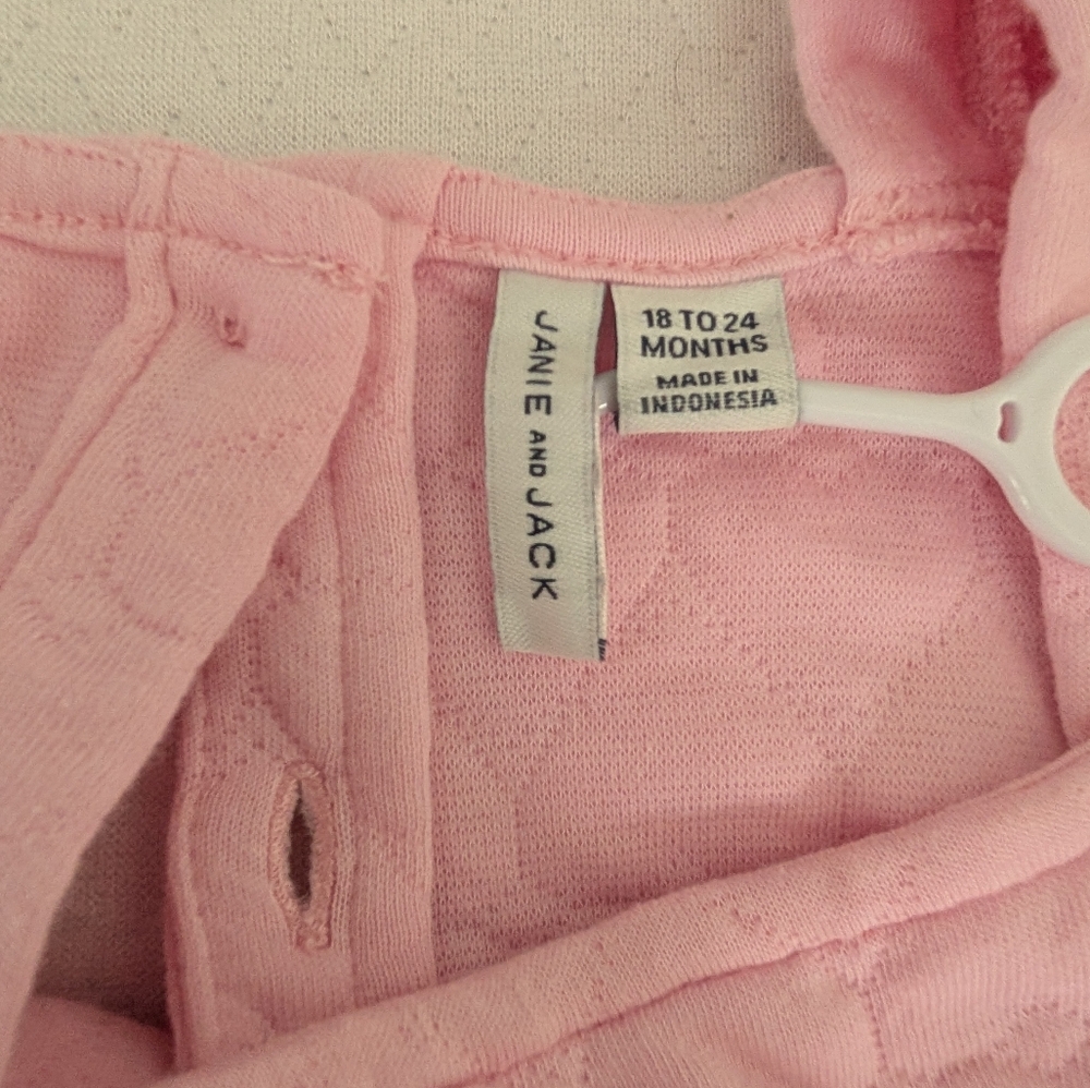 Janie and Jack Pink and Red Kids Dress - Picture 3 of 6
